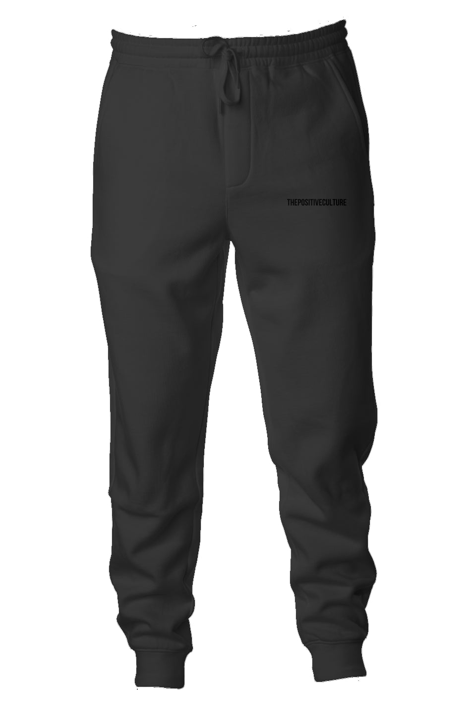 Midweight Fleece Joggers Black on black